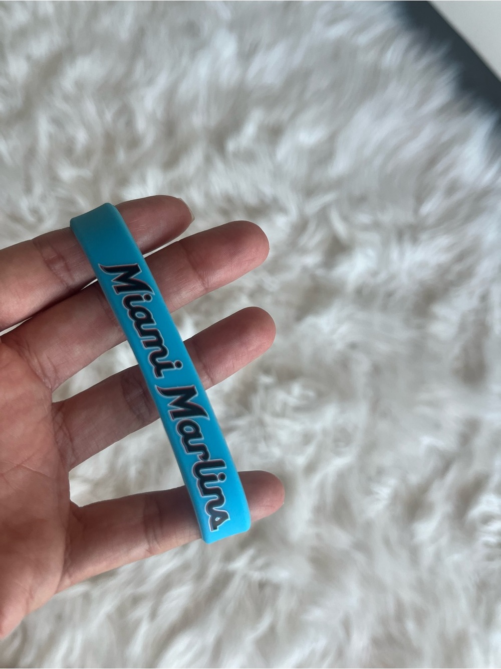 Miami Marlins Teal Silicone Bracelet